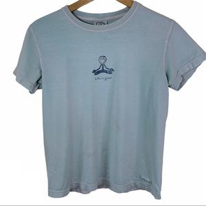 Life Is Good Mint Green Yoga Tshirt 